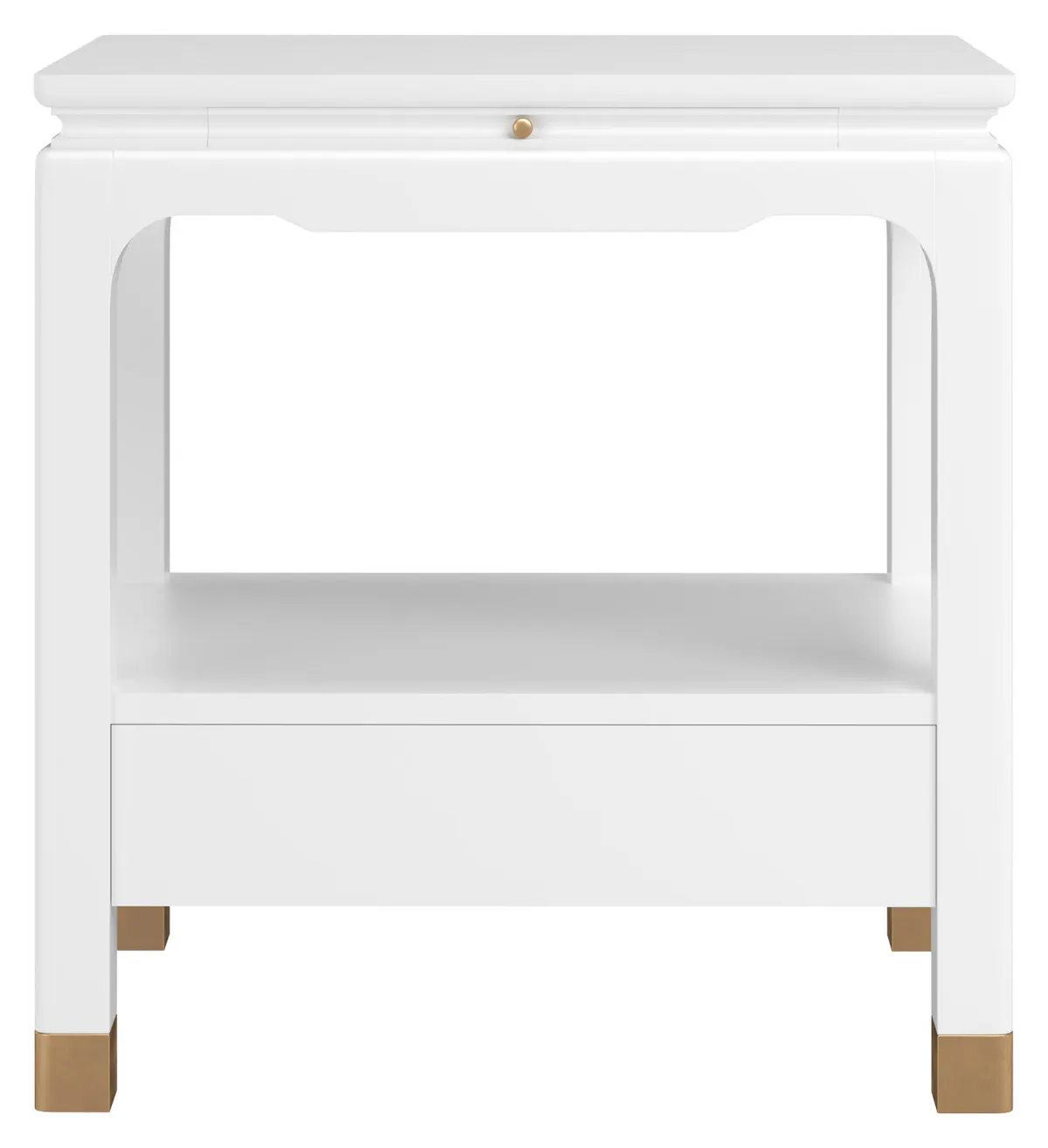 ART Furniture 436140-1866 Eave Bedside Table Uplifting White ART Furniture 436140-1866 Eave Bedside Table Uplifting White