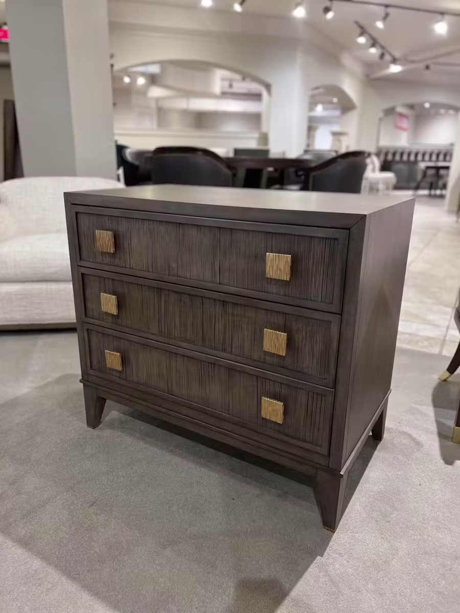 Century CT1008-MK/100 Carlyle 3 Drawer Nightstand Century CT1008-MK/100 Carlyle 3 Drawer Nightstand