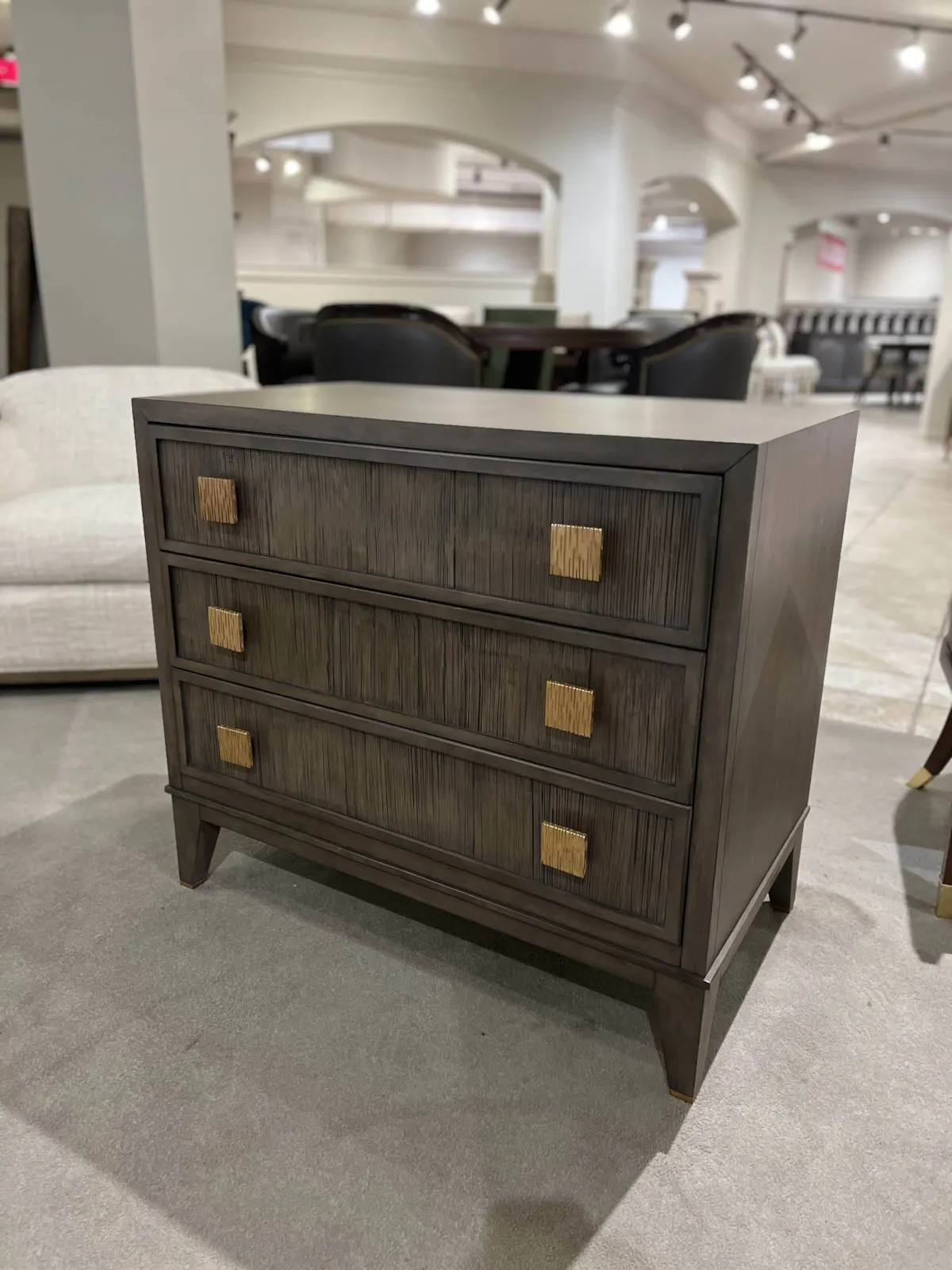 Century CT1008-MK/100 Carlyle 3 Drawer Nightstand Century CT1008-MK/100 Carlyle 3 Drawer Nightstand