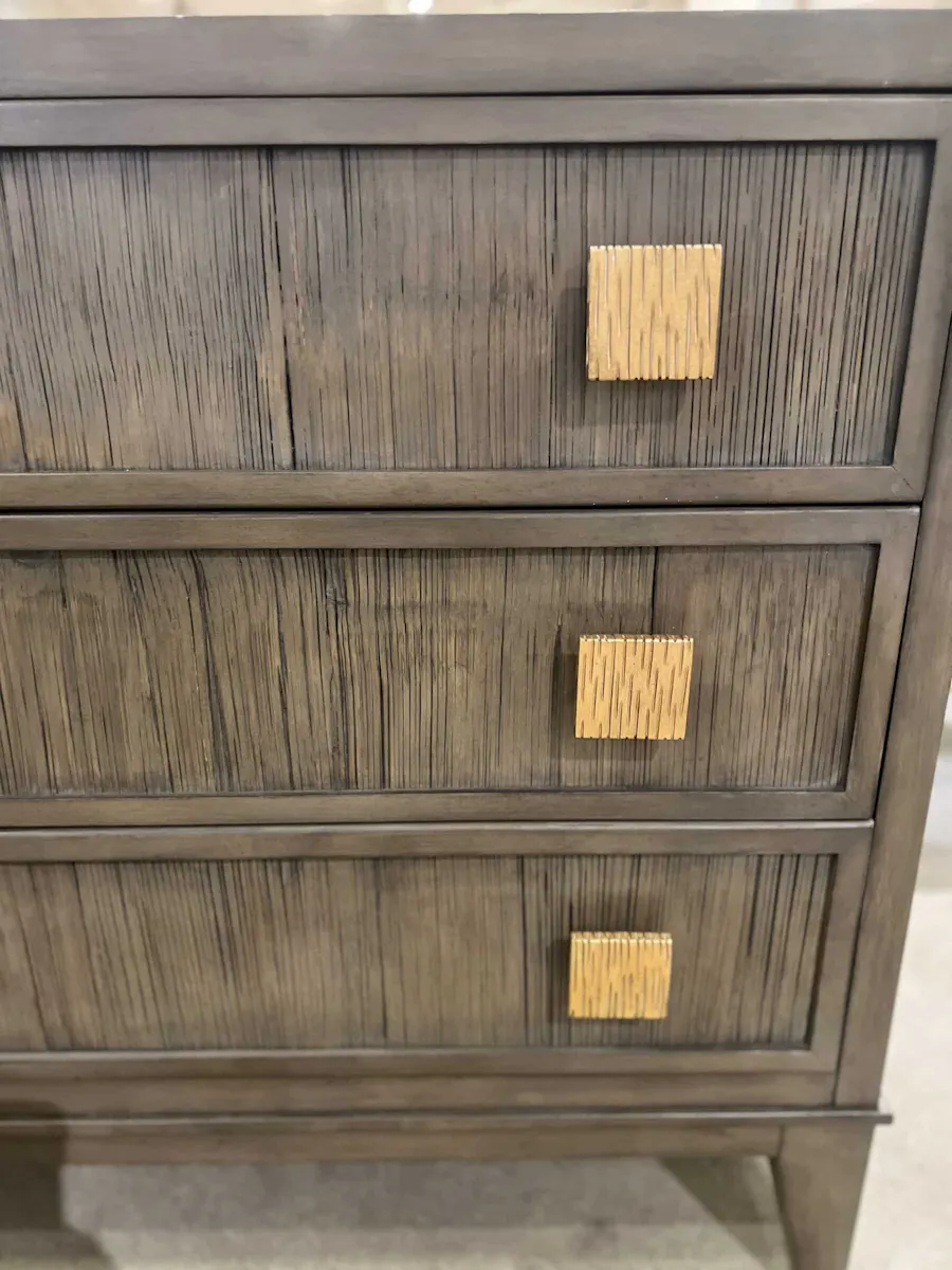 Century CT1008-MK/100 Carlyle 3 Drawer Nightstand Century CT1008-MK/100 Carlyle 3 Drawer Nightstand