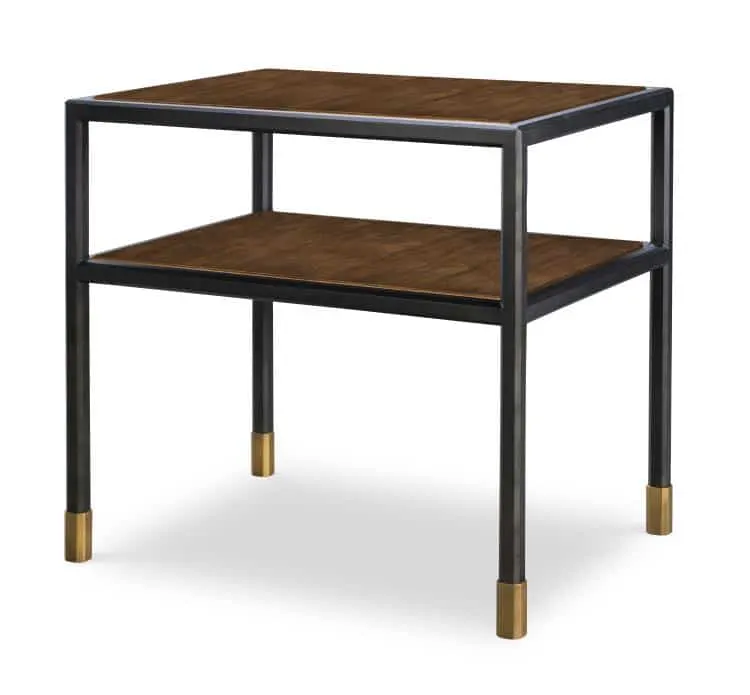 Century Furniture AE9-682-2 Jennings Side Table Walnut