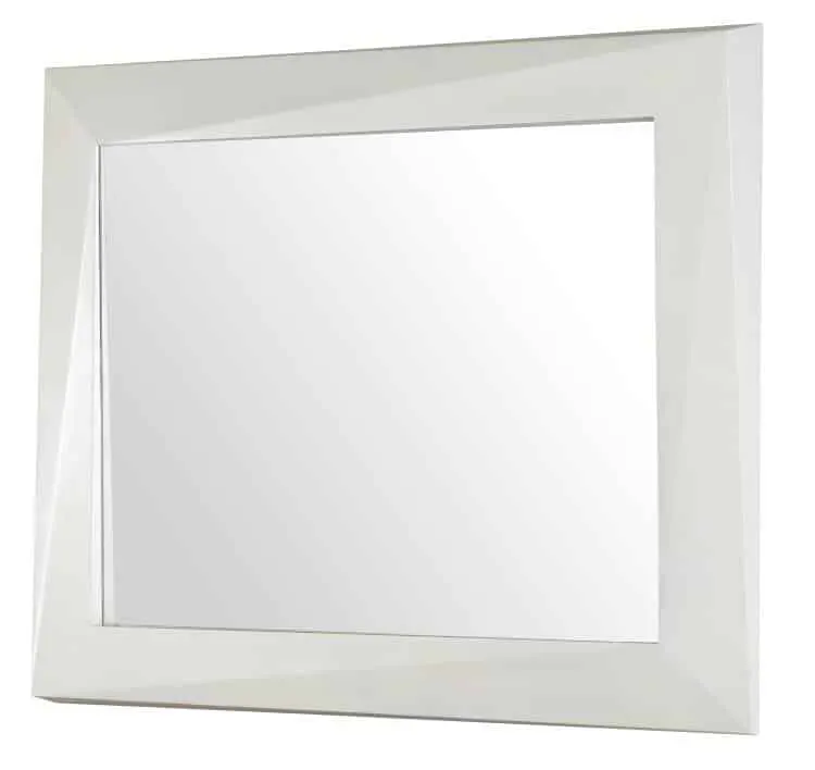 Century Furniture C7A-234-V1 Faceted Mirror Light Parchment Century Furniture C7A-234-V1 Faceted Mirror Light Parchment