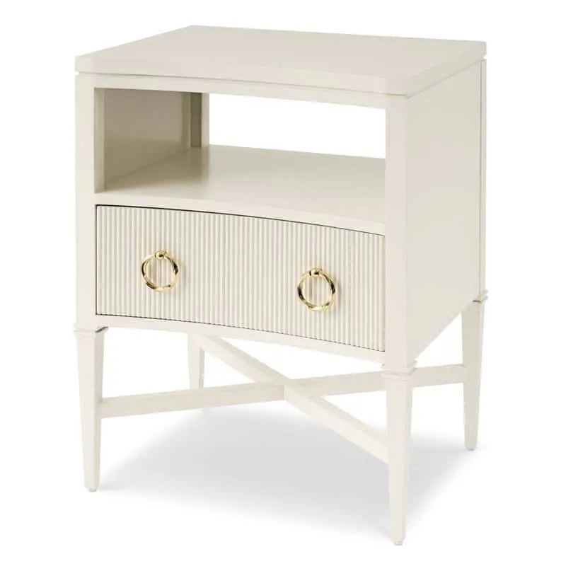 Ambella Home 09170-230-017 Reeded Petite Nighstand – Linen
