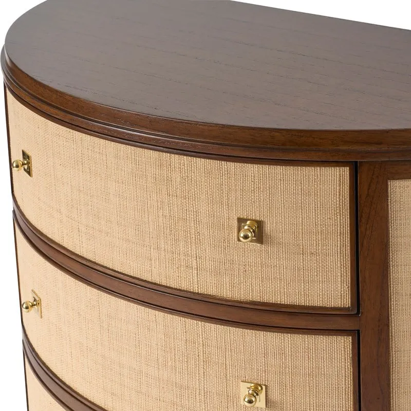 Ambella Home 09324-820-001 Orion Demilune Chest - Raffia Ambella Home 09324-820-001 Orion Demilune Chest - Raffia
