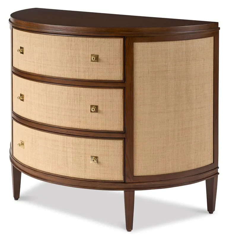 Ambella Home 09324-820-001 Orion Demilune Chest - Raffia Ambella Home 09324-820-001 Orion Demilune Chest - Raffia
