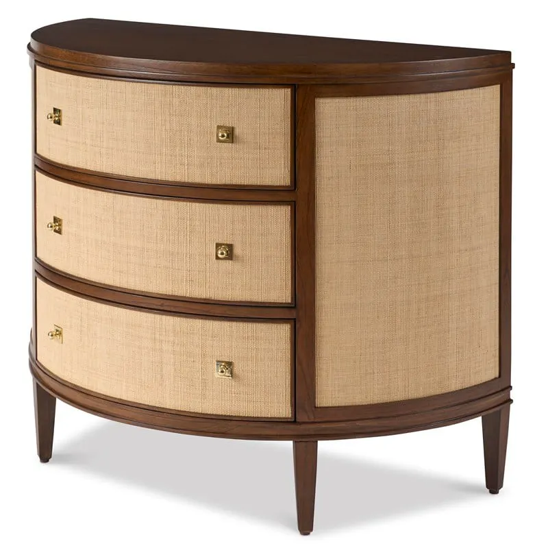 Ambella Home 09324-820-001 Orion Demilune Chest - Raffia Ambella Home 09324-820-001 Orion Demilune Chest - Raffia