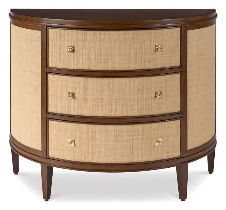 Ambella Home 09324-820-001 Orion Demilune Chest - Raffia Ambella Home 09324-820-001 Orion Demilune Chest - Raffia