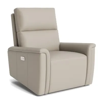Bassett Furniture 1119-9L-53 Harris Leather Pad Arm Swivel Glider Power Recliner Bassett Furniture 1119-9L-53 Harris Leather Pad Arm Swivel Glider Power Recliner