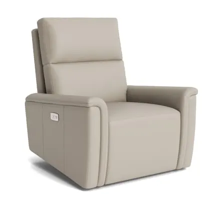 Bassett Furniture 1119-9L-53 Harris Leather Pad Arm Swivel Glider Power Recliner Bassett Furniture 1119-9L-53 Harris Leather Pad Arm Swivel Glider Power Recliner