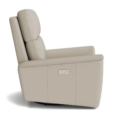 Bassett Furniture 1119-9L-53 Harris Leather Pad Arm Swivel Glider Power Recliner Bassett Furniture 1119-9L-53 Harris Leather Pad Arm Swivel Glider Power Recliner