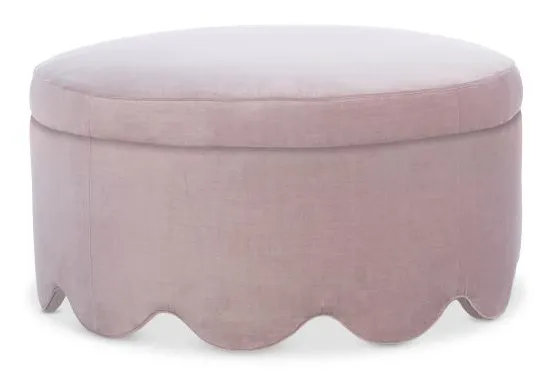 Highland House 1734-36 Suzie Scalloped Storage Ottoman Highland House 1734-36 Suzie Scalloped Storage Ottoman