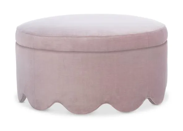 Highland House 1734-36 Suzie Scalloped Storage Ottoman Highland House 1734-36 Suzie Scalloped Storage Ottoman
