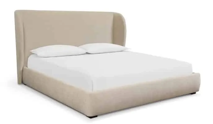 Bassett Furniture 2844-KP69-6446-0 Stacy King Upholstered Platform Bed