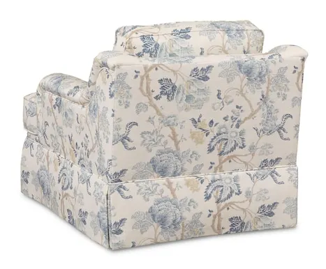 Bassett Furniture 2914-12S-4353-5-BLDOWN Stockten English Arm Skirted Chair Bassett Furniture 2914-12S-4353-5-BLDOWN Stockten English Arm Skirted Chair