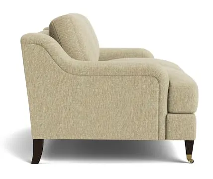 Bassett Furniture 2914-42-22 Stockten English Arm Loveseat with Casters Bassett Furniture 2914-42-22 Stockten English Arm Loveseat with Casters