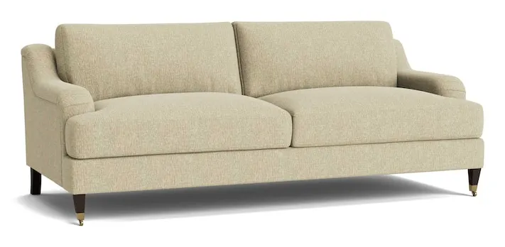 Bassett Furniture 2914-62-22 Stockten English Arm Sofa with Casters Bassett Furniture 2914-62-22 Stockten English Arm Sofa with Casters