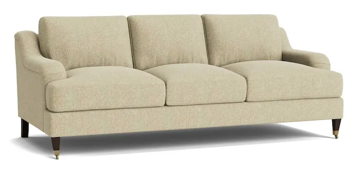 Bassett Furniture 2914-72-22 Stockten English Arm Sofa with Casters Bassett Furniture 2914-72-22 Stockten English Arm Sofa with Casters