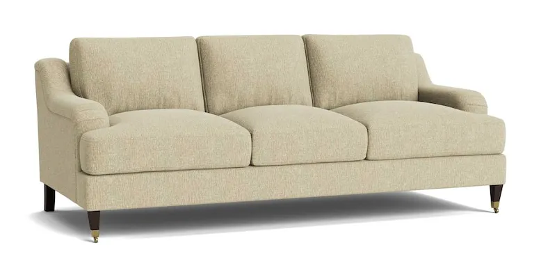 Bassett Furniture 2914-72-22 Stockten English Arm Sofa with Casters Bassett Furniture 2914-72-22 Stockten English Arm Sofa with Casters