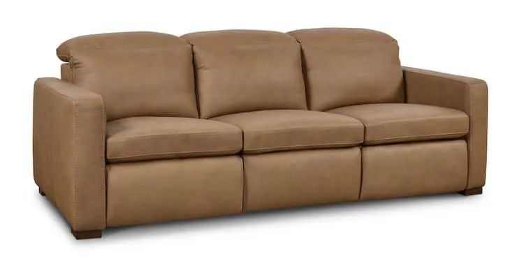 Bassett Furniture 3664-P62GB Caswell Leather Power Reclining Sofa