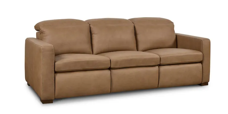 Bassett Furniture 3664-P62GB Caswell Leather Power Reclining Sofa