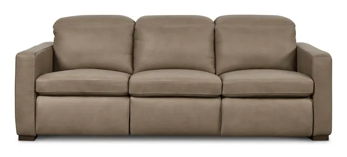 Bassett Furniture 3664-P62GM Caswell Leather Power Reclining Sofa Bassett Furniture 3664-P62GM Caswell Leather Power Reclining Sofa