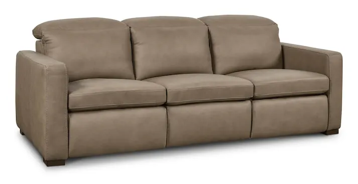 Bassett Furniture 3664-P62GM Caswell Leather Power Reclining Sofa Bassett Furniture 3664-P62GM Caswell Leather Power Reclining Sofa