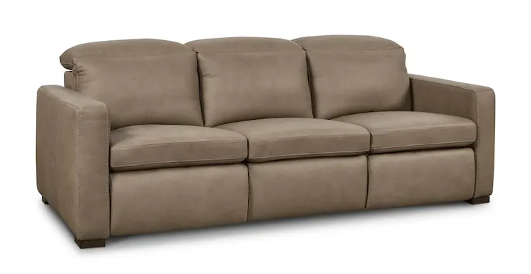 Bassett Furniture 3664-P62GM Caswell Leather Power Reclining Sofa Bassett Furniture 3664-P62GM Caswell Leather Power Reclining Sofa