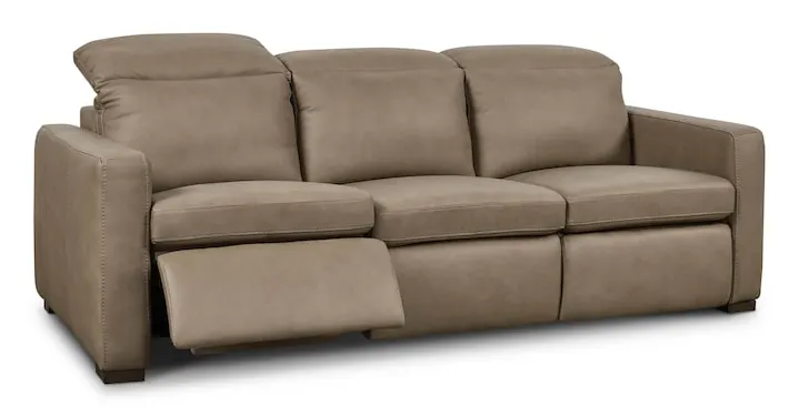 Bassett Furniture 3664-P62GM Caswell Leather Power Reclining Sofa Bassett Furniture 3664-P62GM Caswell Leather Power Reclining Sofa