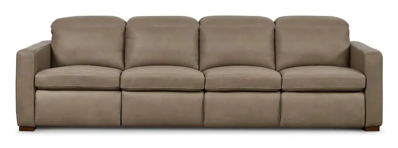 Bassett Furniture 3664-SOFAGM Caswell Leather Power Reclining Modular Sofa Bassett Furniture 3664-SOFAGM Caswell Leather Power Reclining Modular Sofa