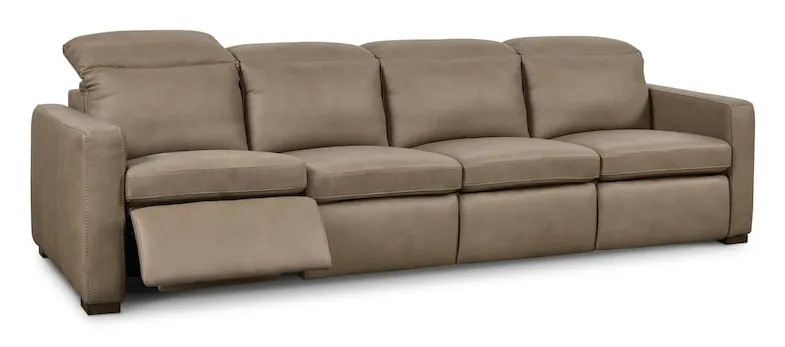 Bassett Furniture 3664-SOFAGM Caswell Leather Power Reclining Modular Sofa Bassett Furniture 3664-SOFAGM Caswell Leather Power Reclining Modular Sofa
