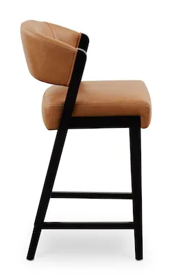 Bassett Furniture 4201-0687BCC Asher Upholstered Faux Leather Counter Stool Bassett Furniture 4201-0687BCC Asher Upholstered Faux Leather Counter Stool