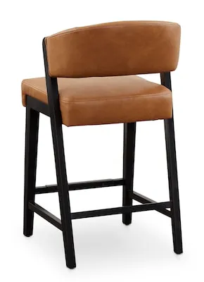 Bassett Furniture 4201-0687BCC Asher Upholstered Faux Leather Counter Stool Bassett Furniture 4201-0687BCC Asher Upholstered Faux Leather Counter Stool