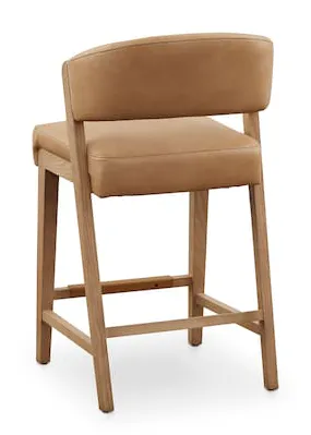 Bassett Furniture 4201-0687NCT Asher Upholstered Faux Leather Counter Stool Bassett Furniture 4201-0687NCT Asher Upholstered Faux Leather Counter Stool