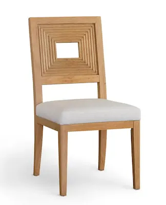 Bassett Furniture 4544-2455 Newbury Open Back Side Chair with Upholstered Seat Bassett Furniture 4544-2455 Newbury Open Back Side Chair with Upholstered Seat