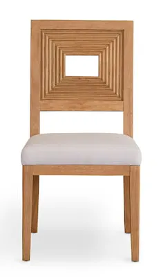 Bassett Furniture 4544-2455 Newbury Open Back Side Chair with Upholstered Seat Bassett Furniture 4544-2455 Newbury Open Back Side Chair with Upholstered Seat