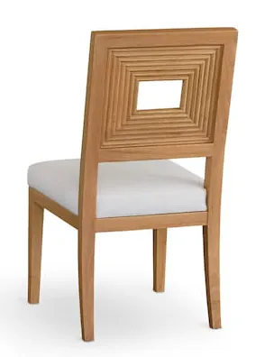 Bassett Furniture 4544-2455 Newbury Open Back Side Chair with Upholstered Seat Bassett Furniture 4544-2455 Newbury Open Back Side Chair with Upholstered Seat