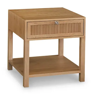 Bassett Furniture 6544-0665 Newbury Ribbed Drawer End Table Bassett Furniture 6544-0665 Newbury Ribbed Drawer End Table
