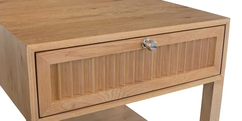 Bassett Furniture 6544-0665 Newbury Ribbed Drawer End Table Bassett Furniture 6544-0665 Newbury Ribbed Drawer End Table