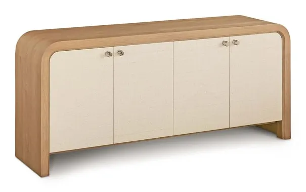 Bassett Furniture 6544-0699 Newbury 4 Door Arched Credenza Bassett Furniture 6544-0699 Newbury 4 Door Arched Credenza