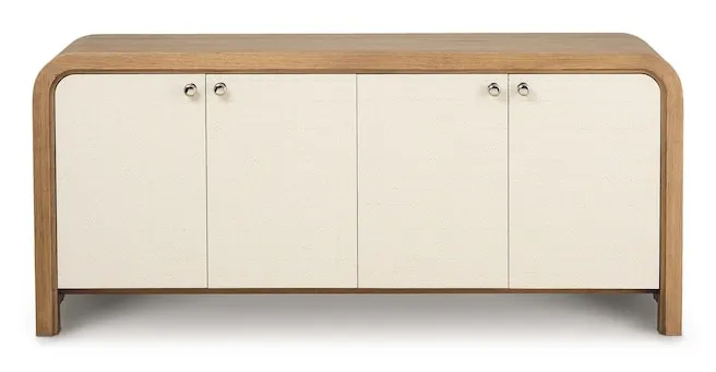 Bassett Furniture 6544-0699 Newbury 4 Door Arched Credenza Bassett Furniture 6544-0699 Newbury 4 Door Arched Credenza