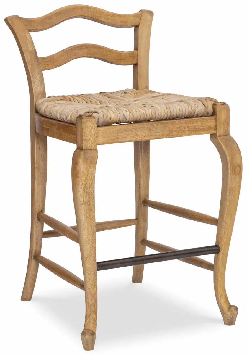 Maitland Smith 8103-42-W Provencal Counter Stool White Maitland Smith 8103-42-W Provencal Counter Stool White