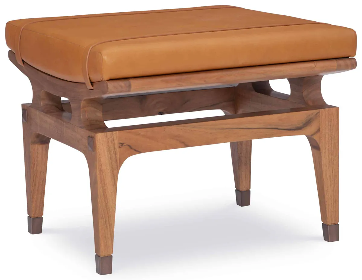 Maitland Smith 8435-43 Saddle Back Ottoman Maitland Smith 8435-43 Saddle Back Ottoman