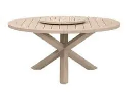 Essentials For Living 6829.W-ET Boca Outdoor 63″ Round Dining Table