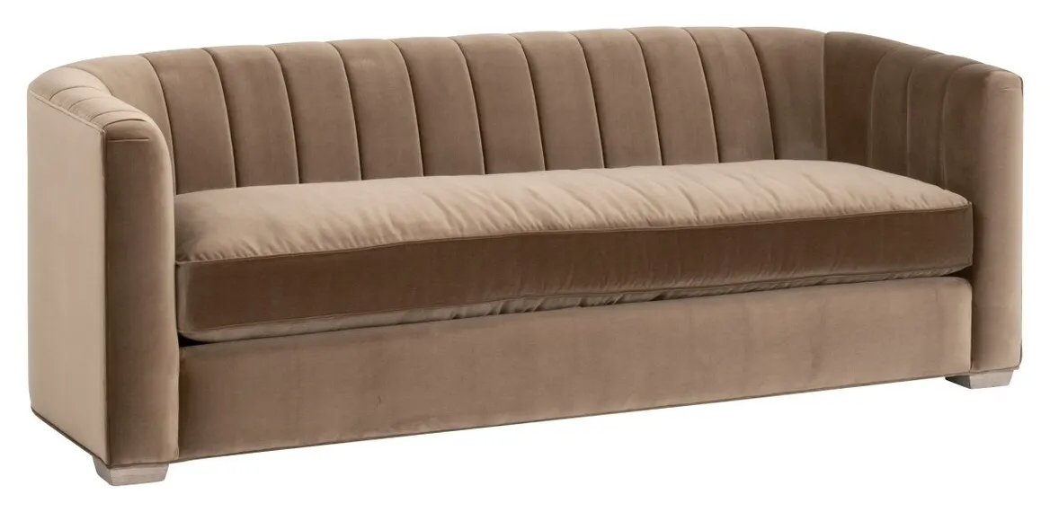 Essentials For Living 6615-3.CAR/NG Bronx 87" Channel Back Sofa Essentials For Living 6615-3.CAR/NG Bronx 87" Channel Back Sofa