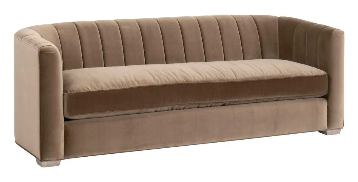 Essentials For Living 6615-3.CAR/NG Bronx 87" Channel Back Sofa Essentials For Living 6615-3.CAR/NG Bronx 87" Channel Back Sofa