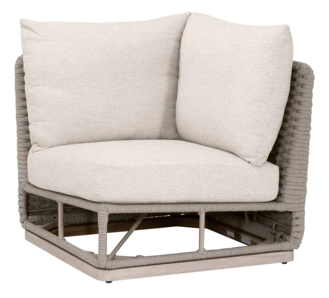 Essentials For Living 6863-CRN.TAU/ECR/W-ET Caspian Outdoor Modular Corner Sofa Essentials For Living 6863-CRN.TAU/ECR/W-ET Caspian Outdoor Modular Corner Sofa