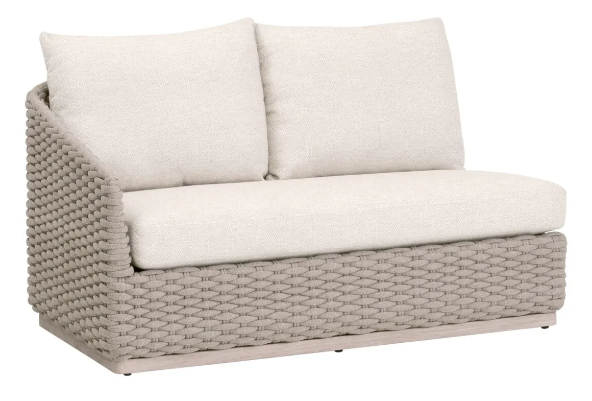 Essentials For Living 6863-2S1L.TAU/ECR/W-ET Caspian Outdoor Modular Left Facing 1-Arm Sofa Essentials For Living 6863-2S1L.TAU/ECR/W-ET Caspian Outdoor Modular Left Facing 1-Arm Sofa