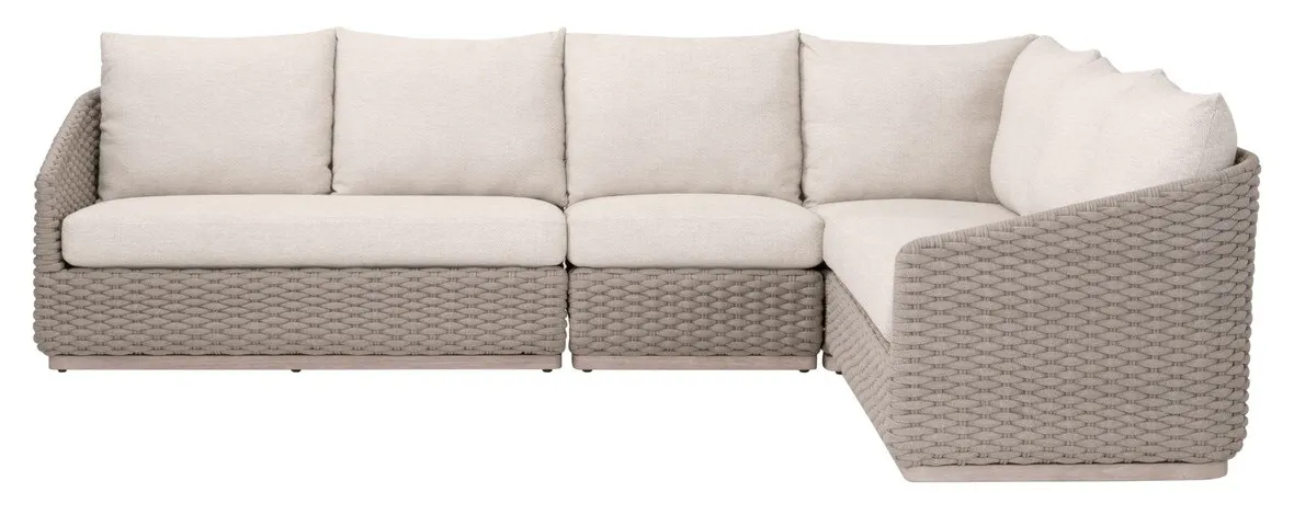 Essentials For Living 6863-2S1L.TAU/ECR/W-ET Caspian Outdoor Modular Left Facing 1-Arm Sofa Essentials For Living 6863-2S1L.TAU/ECR/W-ET Caspian Outdoor Modular Left Facing 1-Arm Sofa