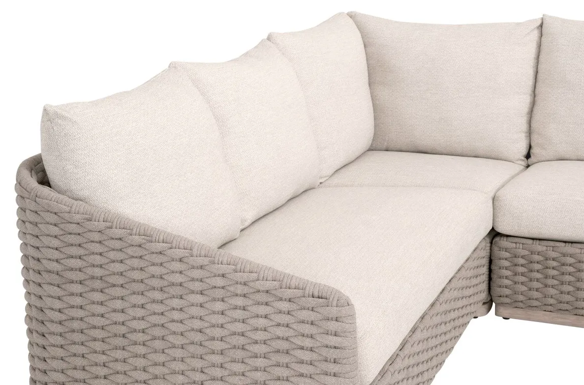 Essentials For Living 6863-2S1L.TAU/ECR/W-ET Caspian Outdoor Modular Left Facing 1-Arm Sofa Essentials For Living 6863-2S1L.TAU/ECR/W-ET Caspian Outdoor Modular Left Facing 1-Arm Sofa