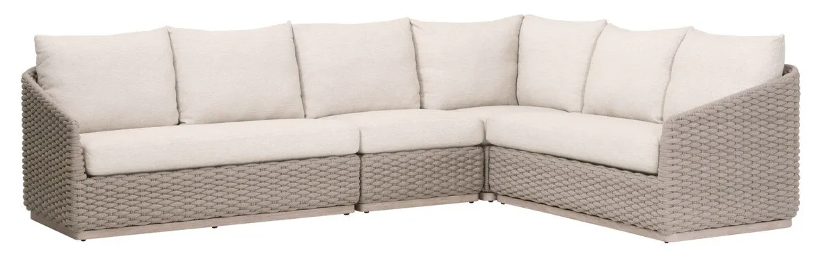 Essentials For Living 6863-2S1R.TAU/ECR/W-ET Caspian Outdoor Modular Right Facing 1-Arm Sofa Essentials For Living 6863-2S1R.TAU/ECR/W-ET Caspian Outdoor Modular Right Facing 1-Arm Sofa